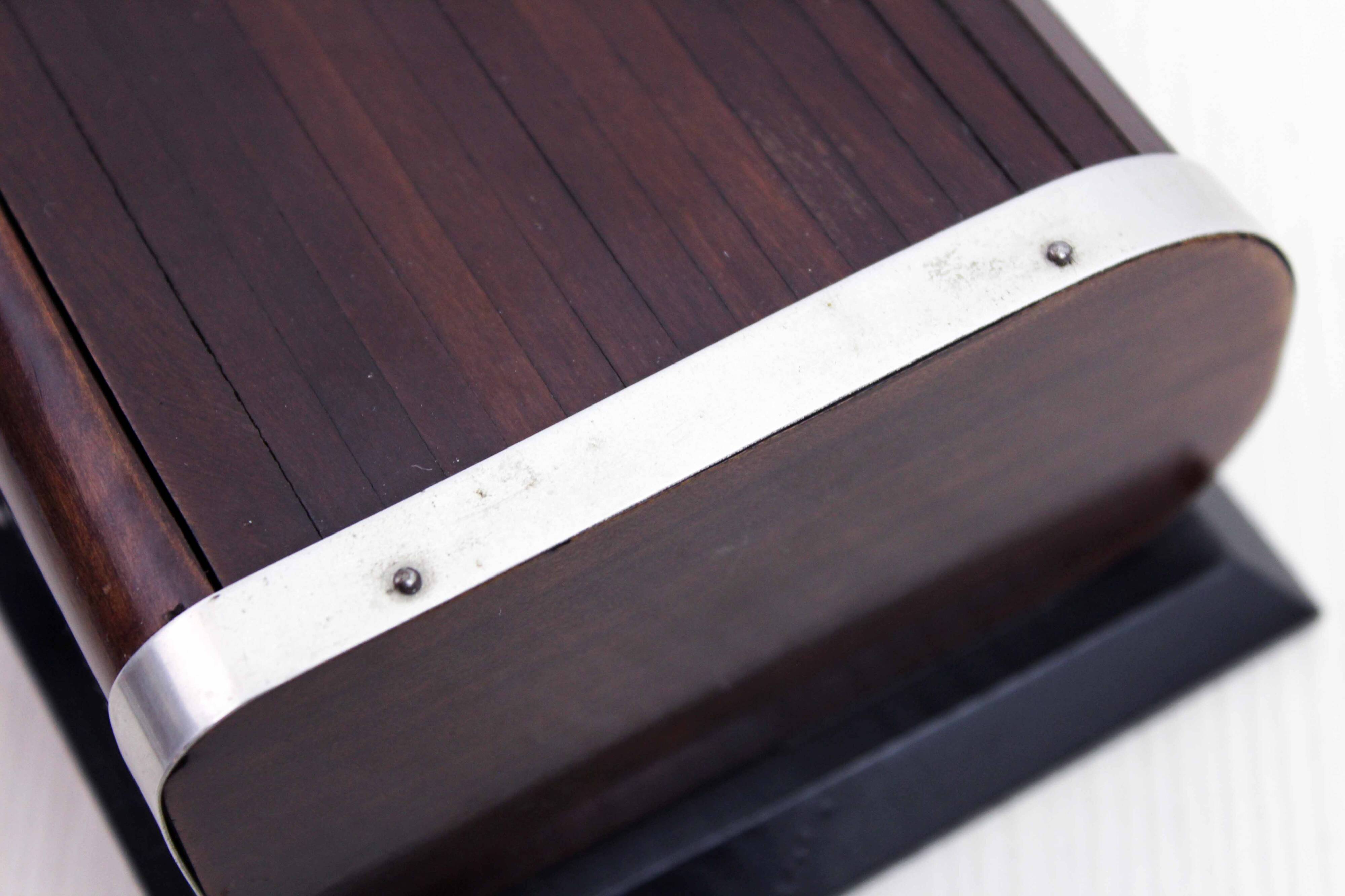 Art Deco cigar humidor and ashtray with drawer