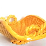 Basket of fruit in basketry, Vallauris 1960