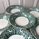 Lot of 6 hollow plates digoin sarreguemines model "leïla" years 30-40