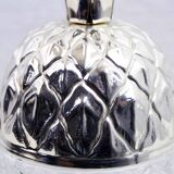 Glass and metal pineapple candy box