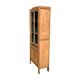 Parisian glass cabinet art deco raw wood