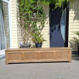 Renovated oak storage bench