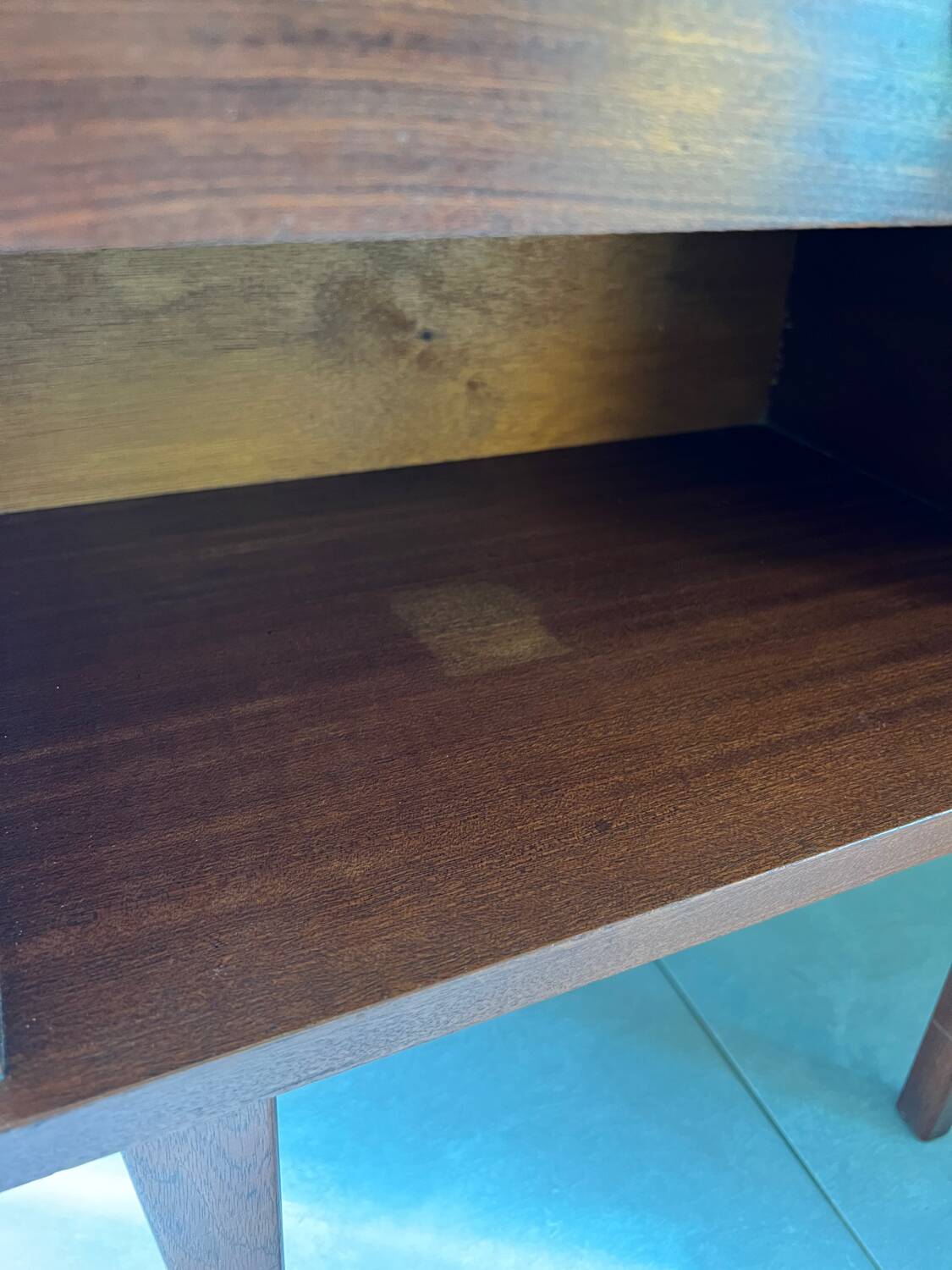 Vintage wooden bedside table