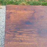 19th century farmhouse table with spindle legs, 225cm