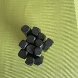 Set of 12 vintage ebony knife rests