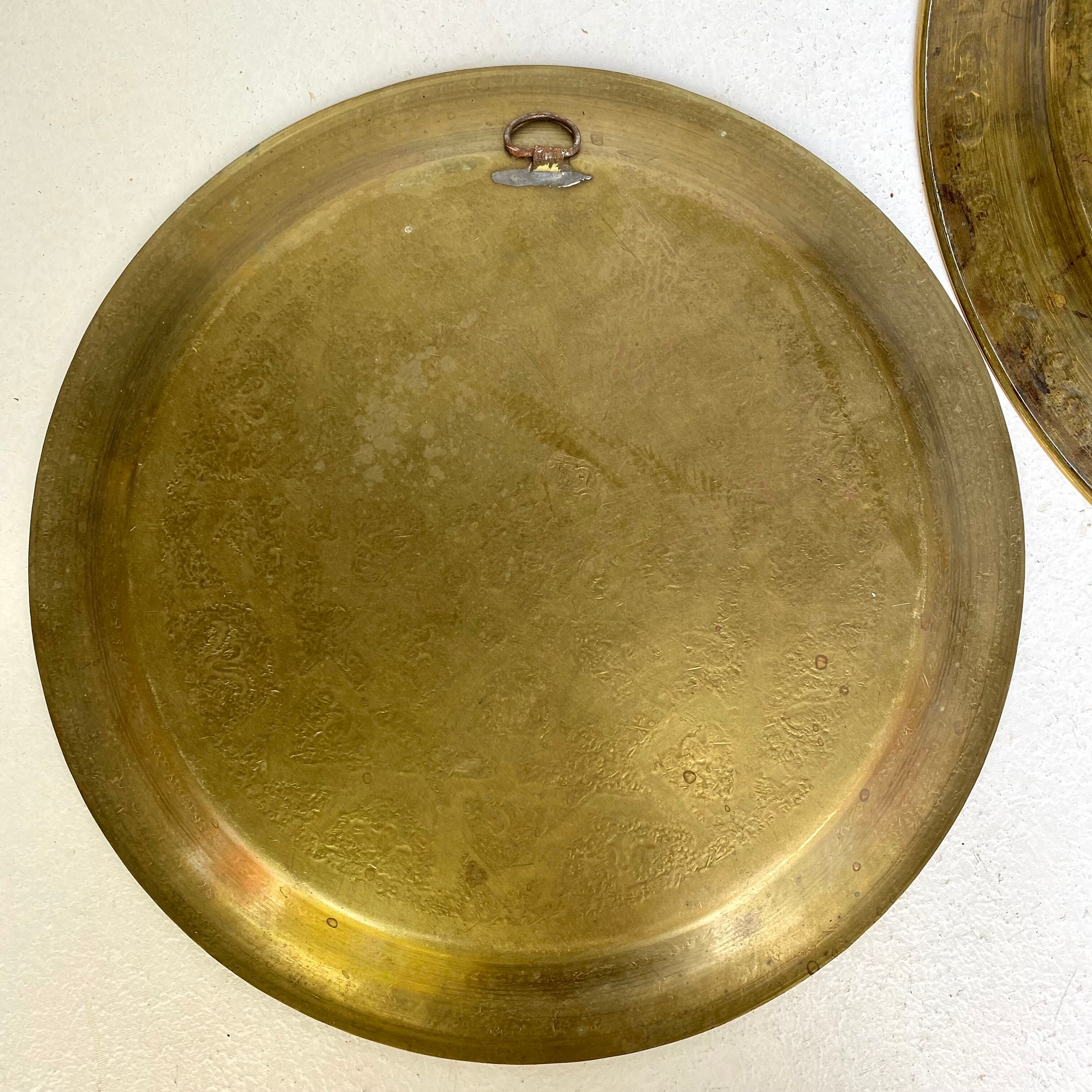Oriental copper trays