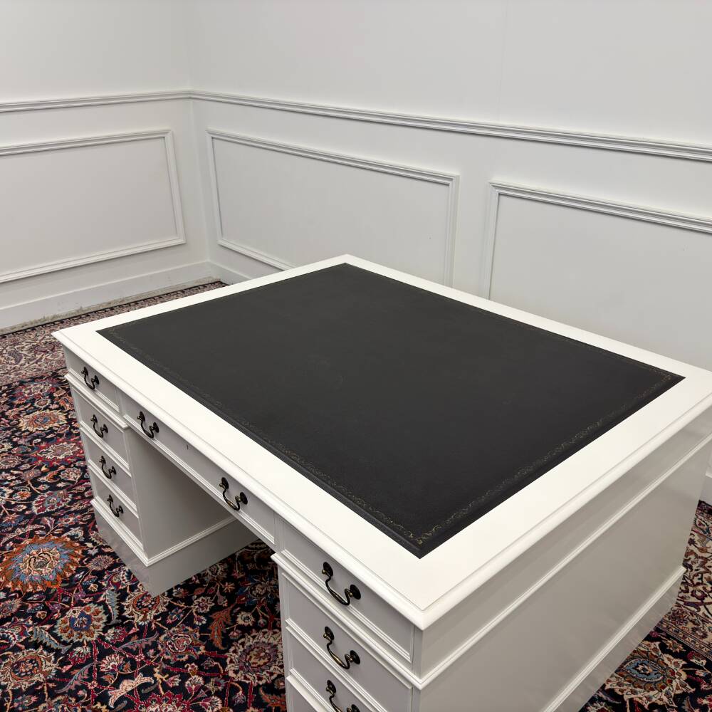 Classic English White Desk Partnerdesk