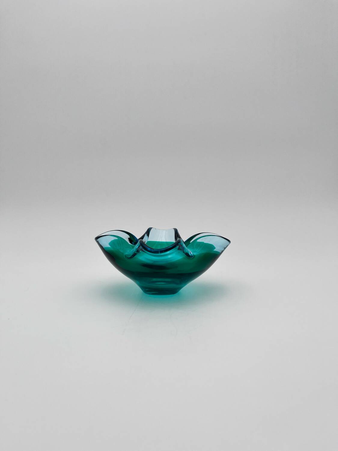 Murano Sommerso bowl - Flavio Poli - Sapphire Blue & Emerald