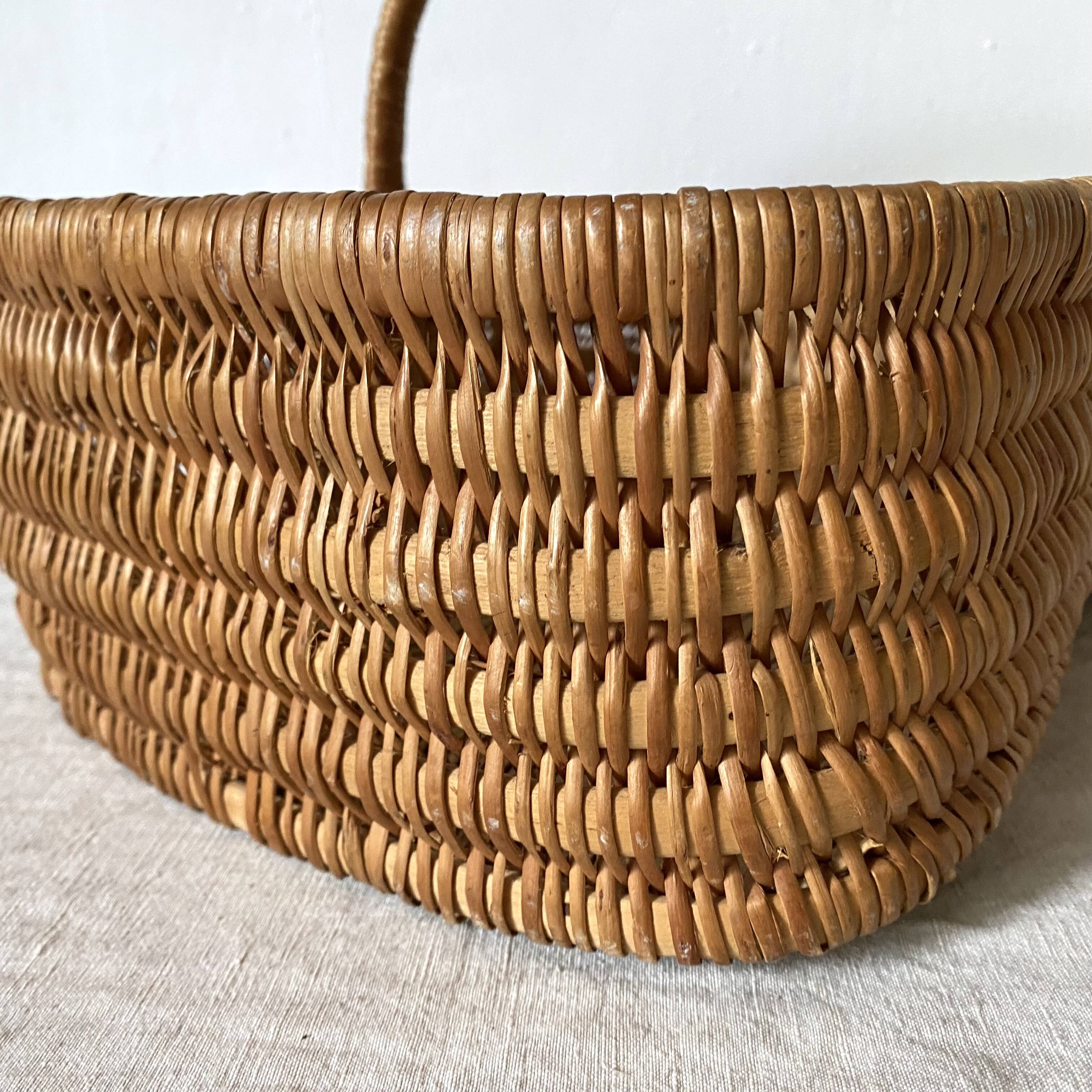 Vintage wicker basket