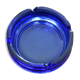 Blue glass ashtray