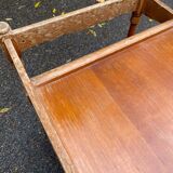 Serving cart/dessert bar trolley on wheels with removable tray