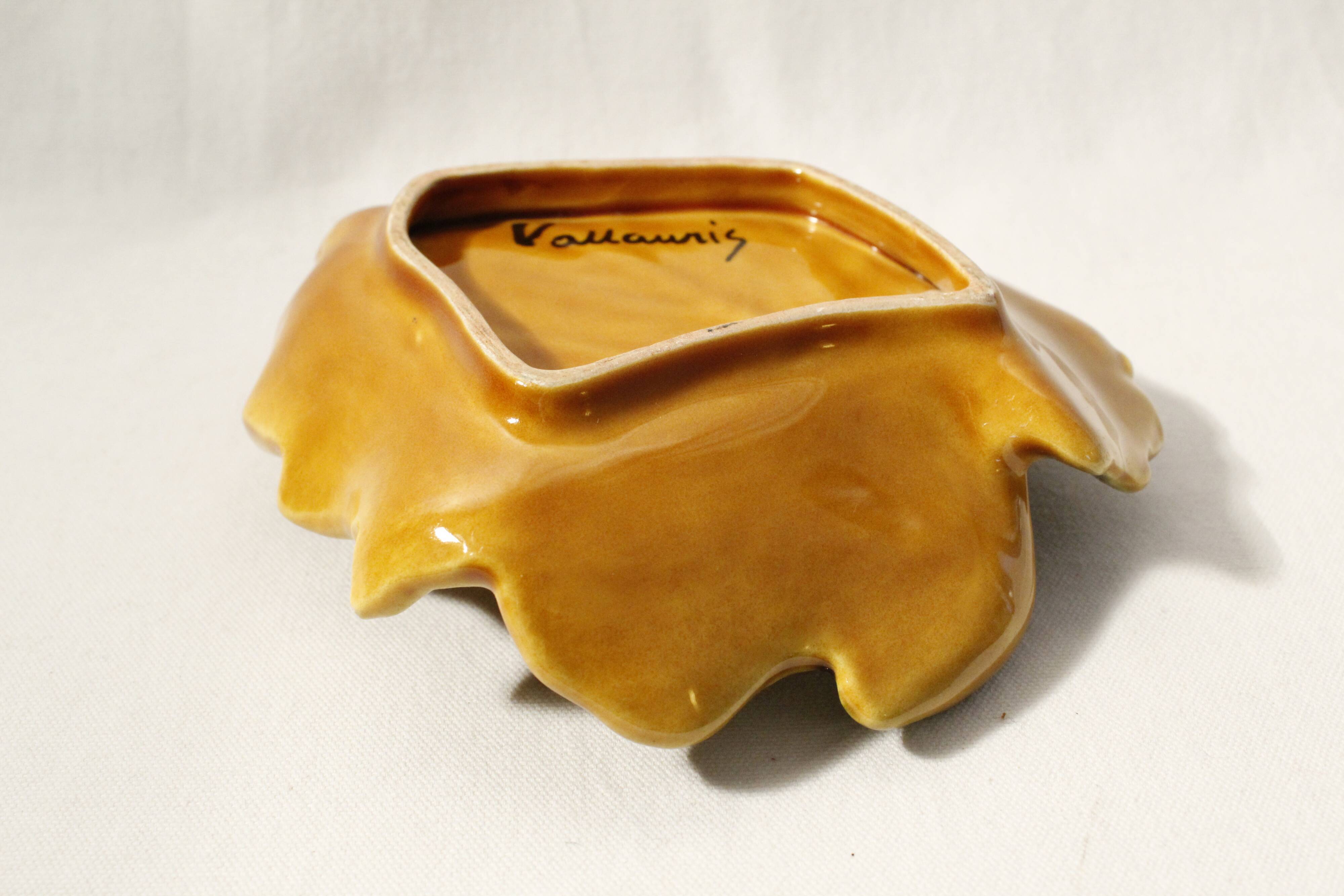 Vallauris pocket vacuum - yellow orange autumn leaf