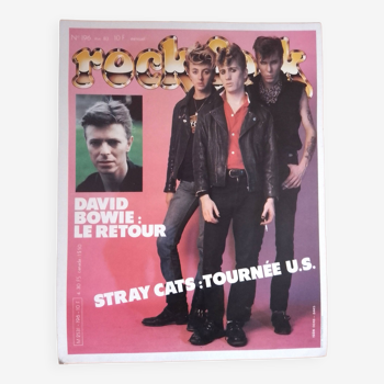 Affiche promotionnelle du magazine Rock&Folk : Stray cats tournée US