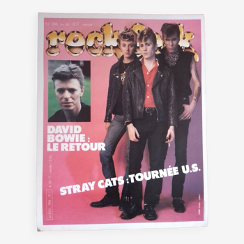 Promotional poster for Rock&Folk magazine: Stray cats US tour