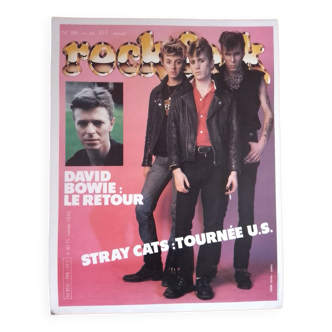 Affiche promotionnelle du magazine Rock&Folk : Stray cats tournée US