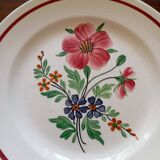 Ironware dessert plates St Amand "Capucines" and Moulin des Loups "Prisca"