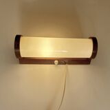 Art Deco Wood Glass Wall Light Bedside