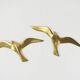 Pair of brass birds