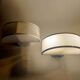 Pair of wall lamps with double switches model Olympe design Harvey Guzzini for ED 1970
