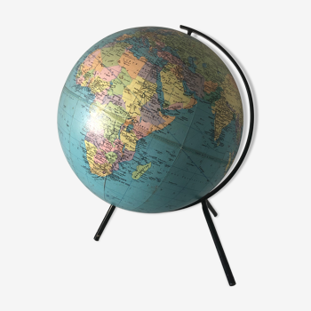 Earth globe tripod 31cm Taride, 1967
