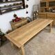large solid oak farmhouse table