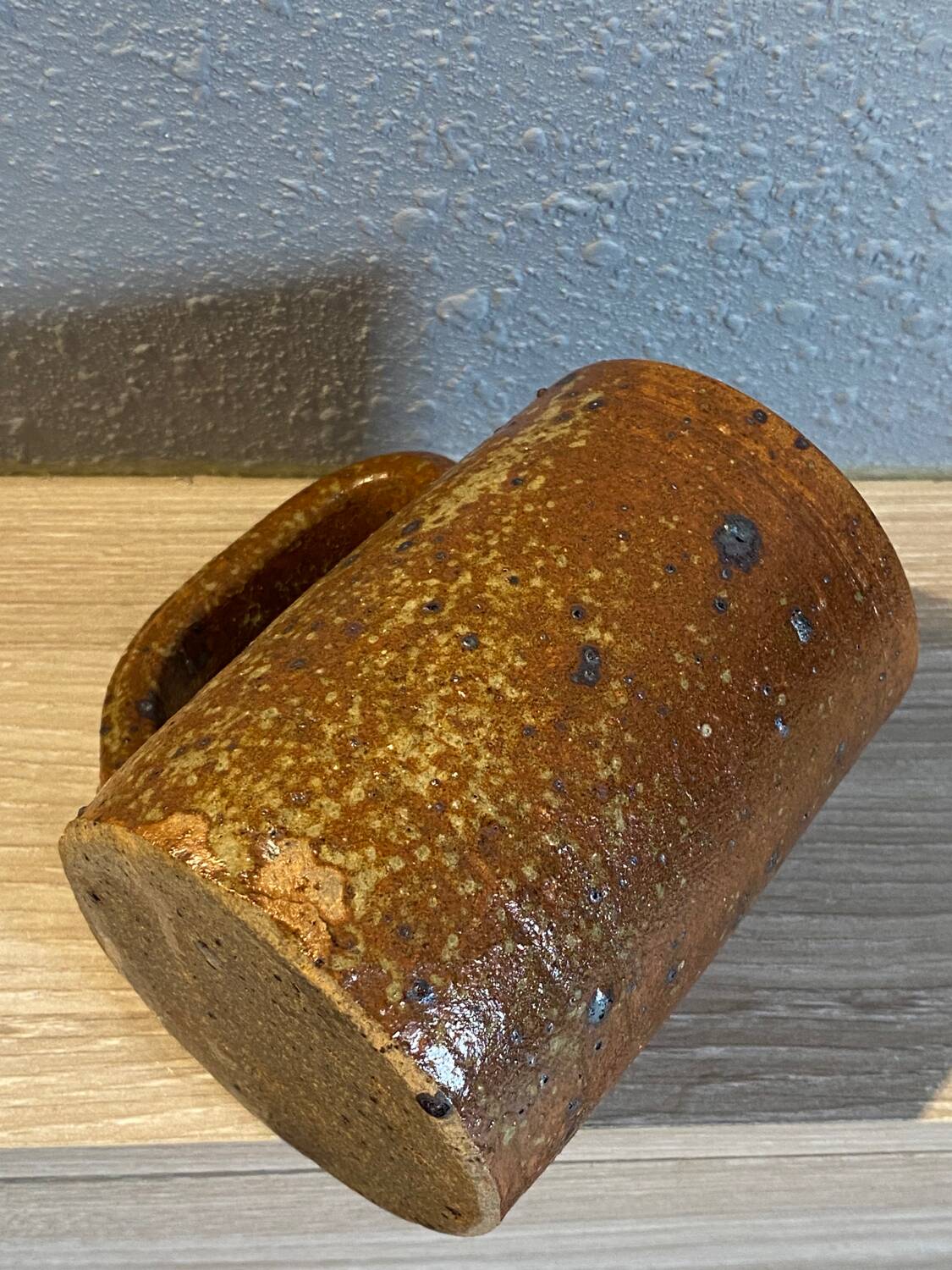 Glazed stoneware mug