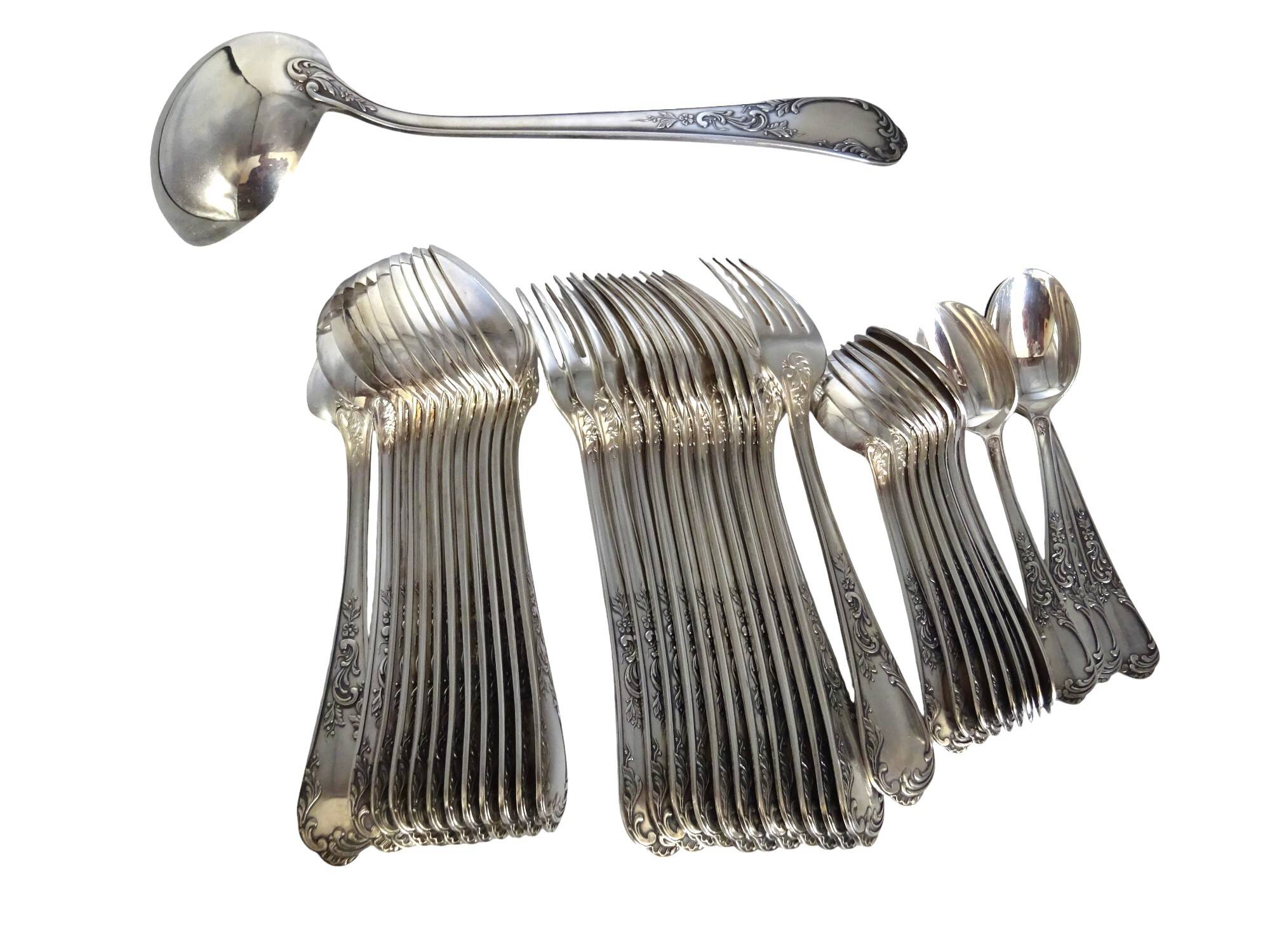 Silver-plated cutlery set - 37 pieces - Frionnet François