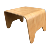 Coffee table Design in vintage curved wood