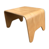 Table basse design en bois courbé vintage