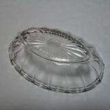 Ravier in scalloped cast glass