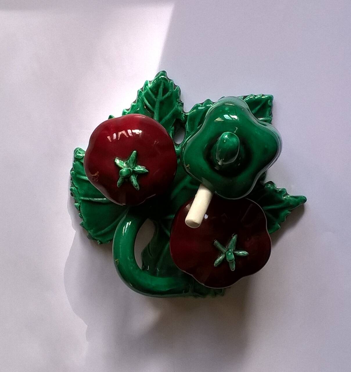 Vintage ceramic salt pepper mustard service 1950s 60s
