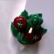 Vintage ceramic salt pepper mustard service 1950s 60s