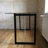 Metal and glass desk