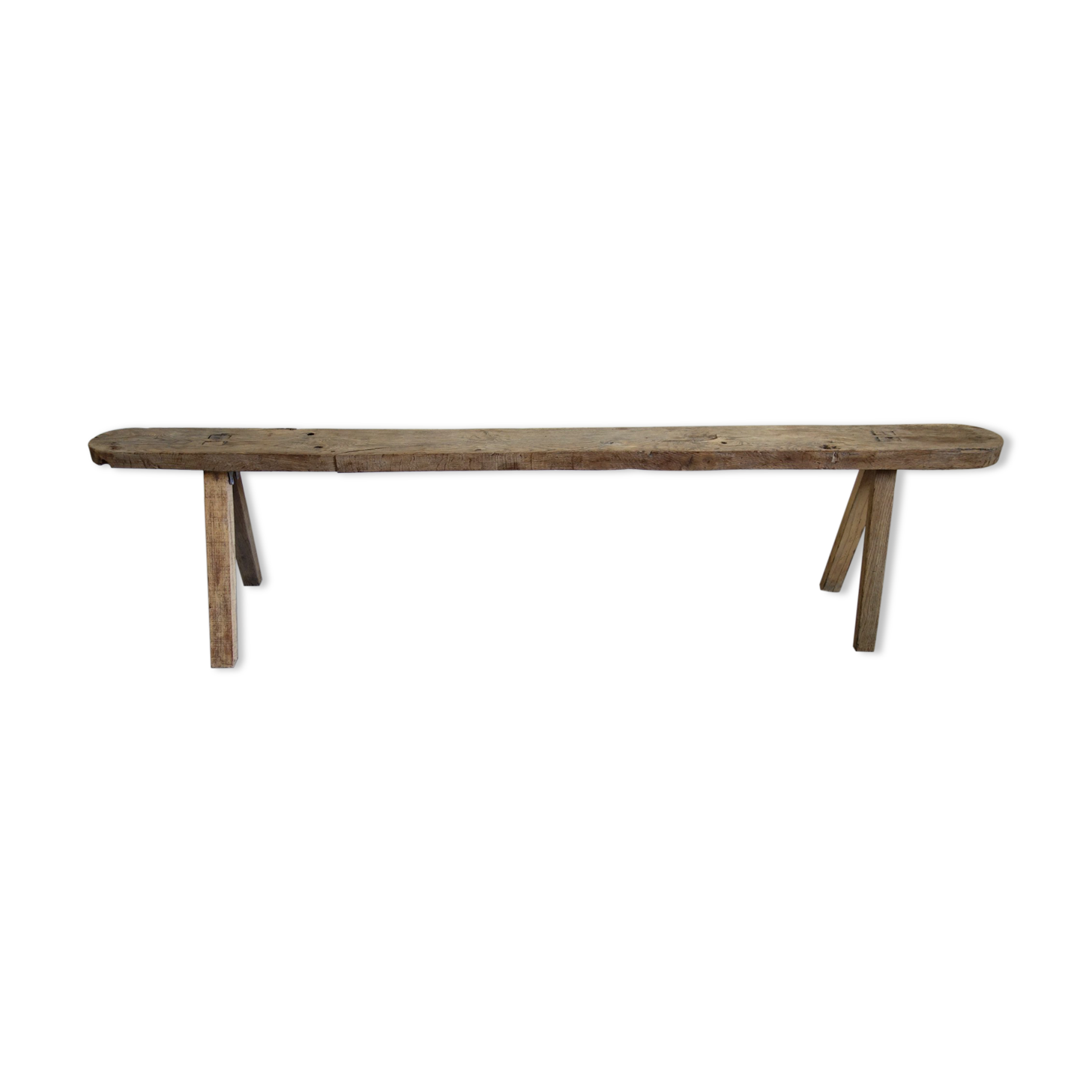 Very old oak farm bench