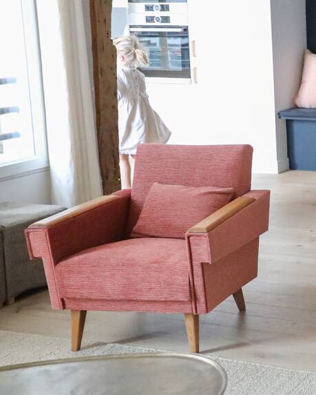 50s-60s velvet armchair