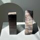 Black petrified wood bookend H17 L17 P6