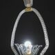 Petite Art Deco Pendant Chandelier by Ercole Barovier, 1940s