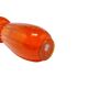 ABM Vase, mid-century modern, orange glass, Poland, 1970s