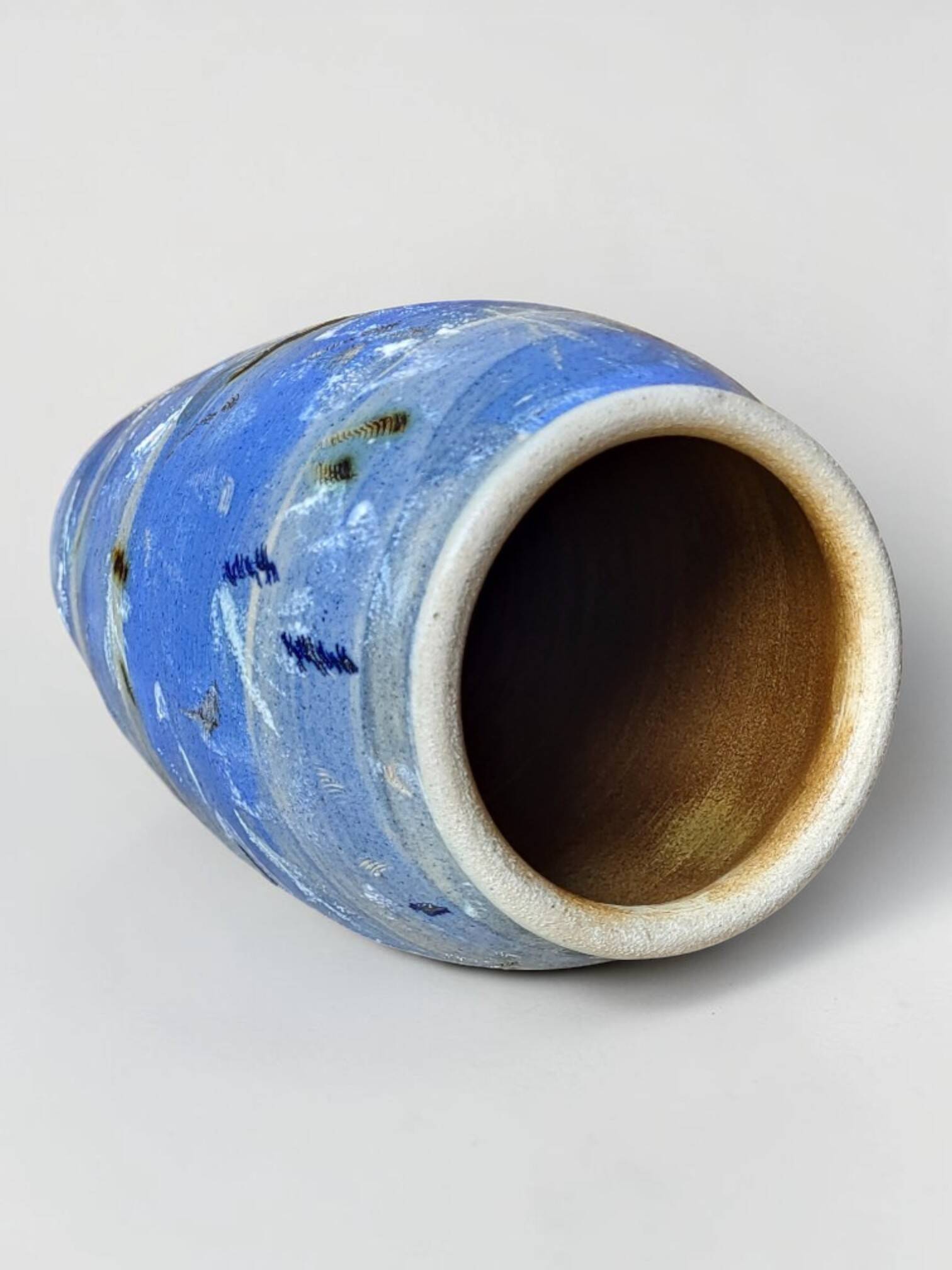 Japanese-style stoneware vase