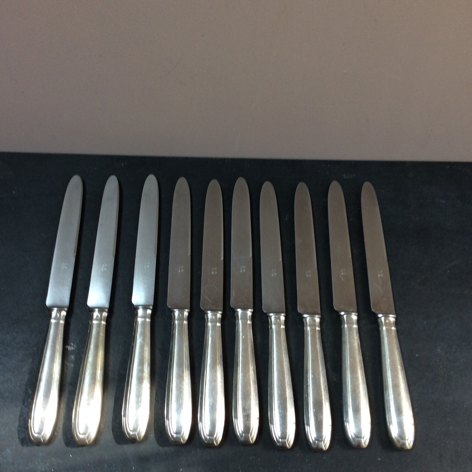 Set of 10 SF Art Deco knives