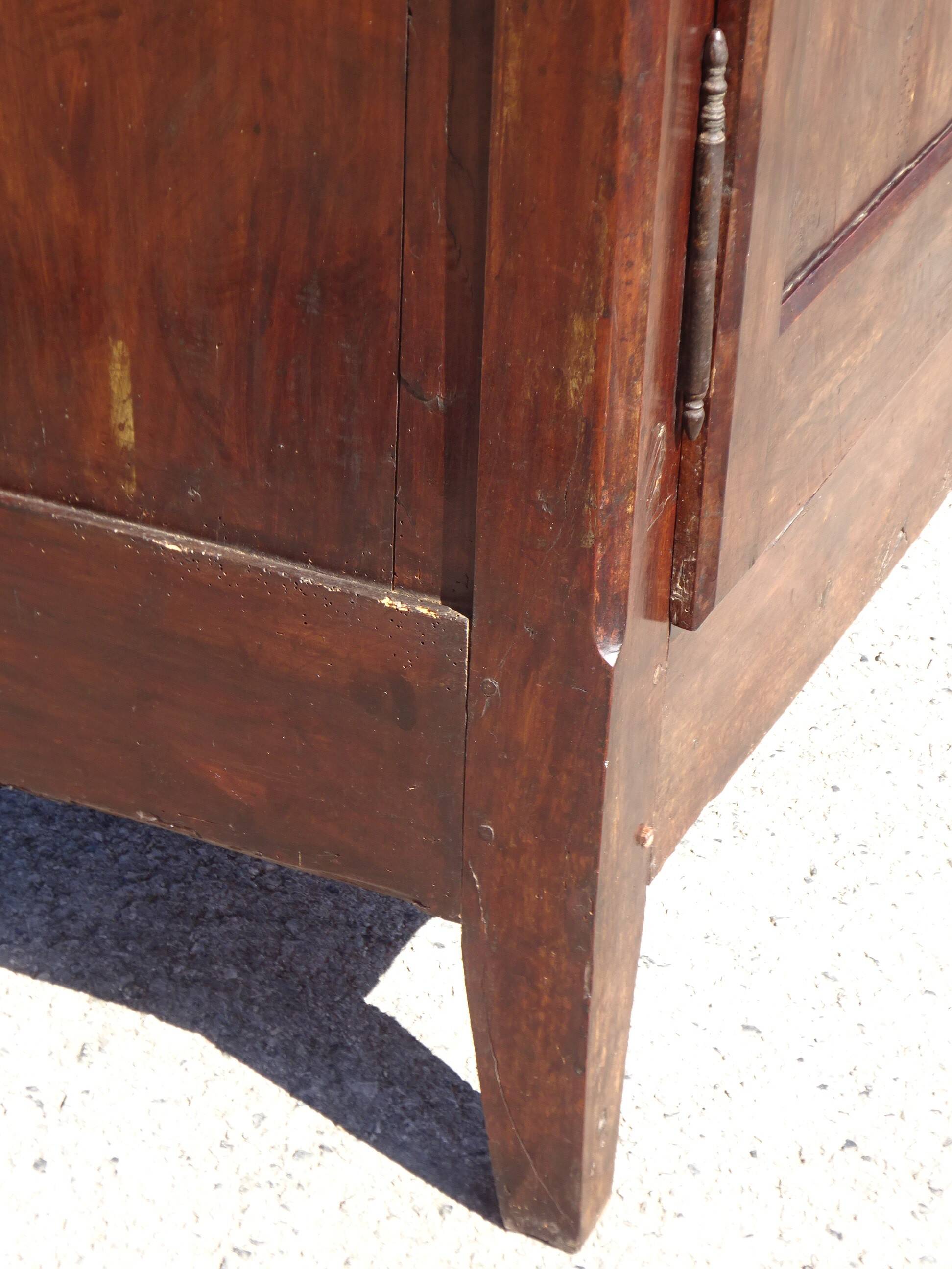 Antique Louis Philippe wardrobe in walnut