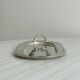 Vintage silver plateau with knot handles.