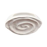 Porcelain, hand-formed Shell vase, Sandra Rich, Germany, 1990s.