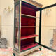 VITRINE DE PRÉSENTATION EN BOIS NOIRCI DE STYLE LOUIS XVI XIX EME SIÈC