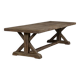 Farmhouse table – Cross model – 300 x 100 cm – Solid antique oak