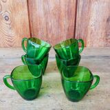 6 vintage Vereco coffee cups