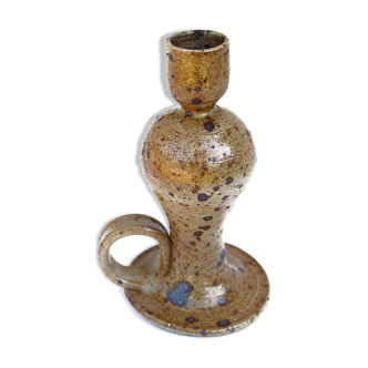 Pyrity sandstone bougeoir by Michel Dumont, Puisaye, La Borne