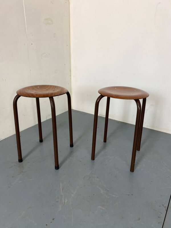 Tabourets Industriels Vintage de Marko, 1950s, Set de 2