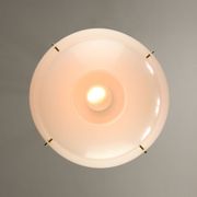 Italian Space Age Pendant in Brass and Plexiglass, 1970s