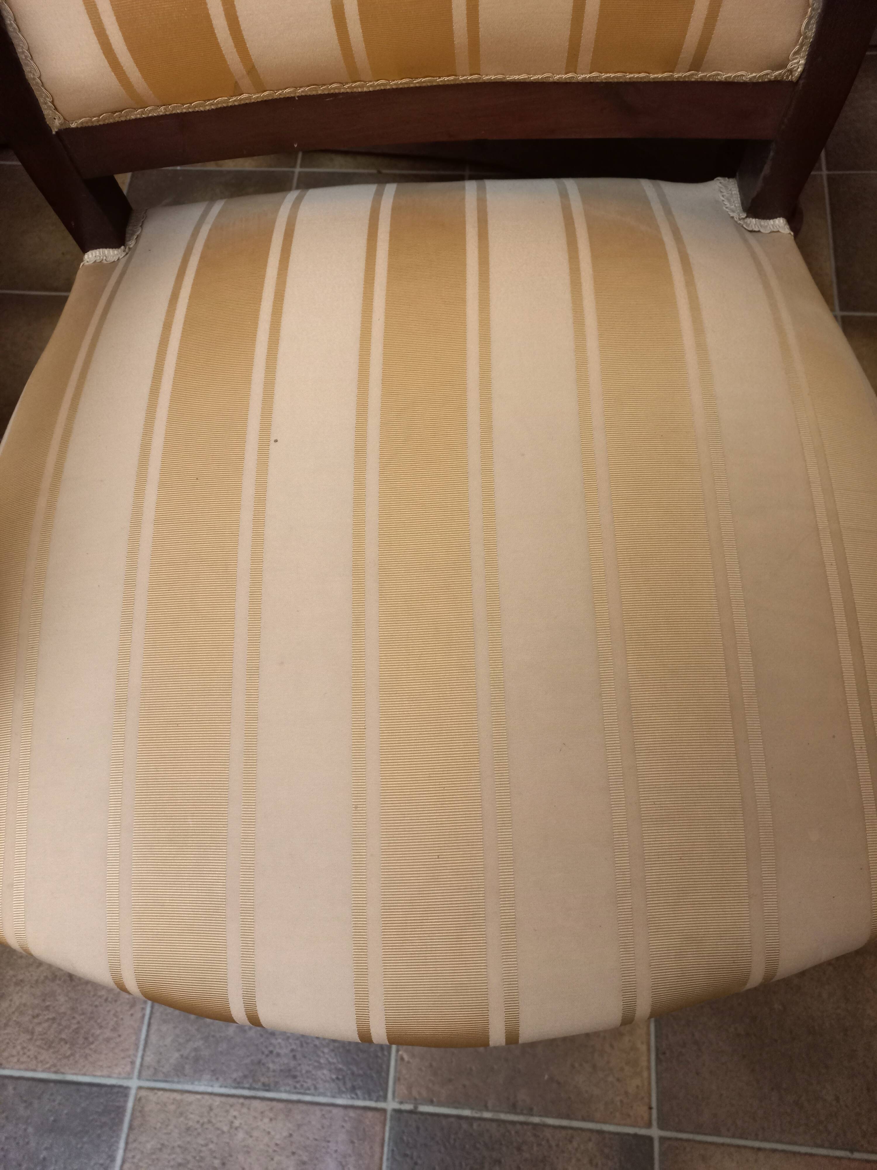 Pair of early 19th century mahogany armchairs